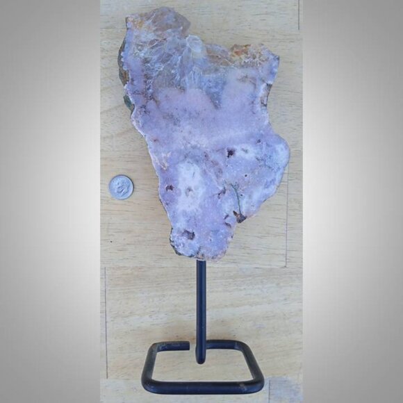 9" PINK AMETHYST on stand stone rock crystal 04 Calmness :  happiness 112225 - Picture 5 of 7